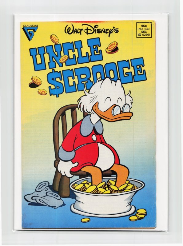 Uncle Scrooge #240 (1989), raw, ungraded comic book — front cover