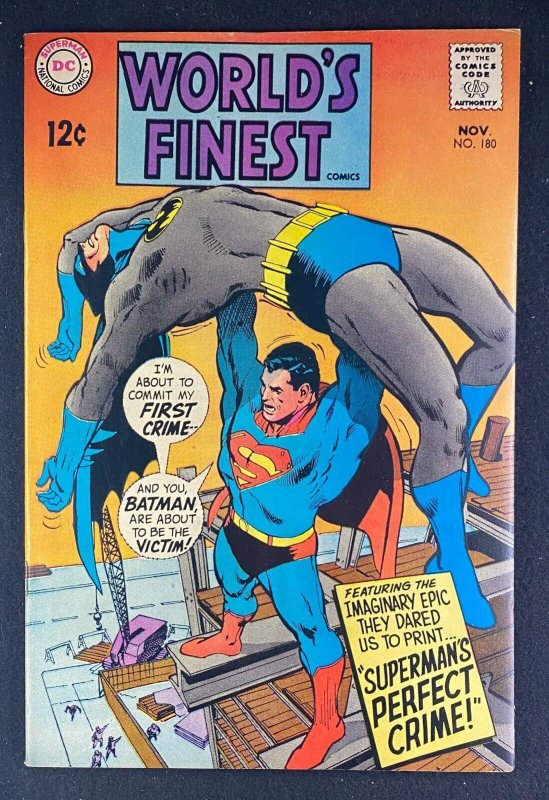 World's Finest #180 (DC Comics, 1941), raw comic book in VF 8.0 condition — front cover