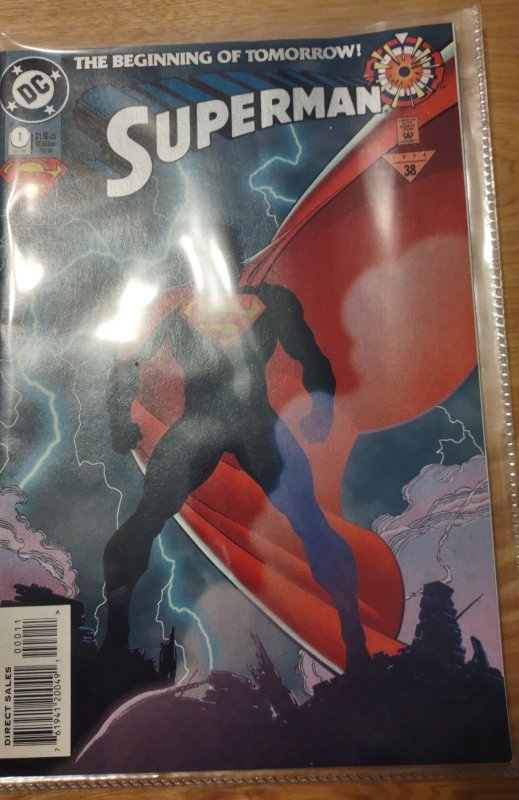 Superman #0 (DC Comics, 1994), raw, ungraded comic book — front cover