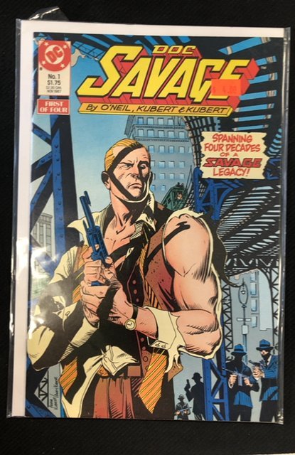 Doc Savage #1 (1987), raw, ungraded comic book — front cover