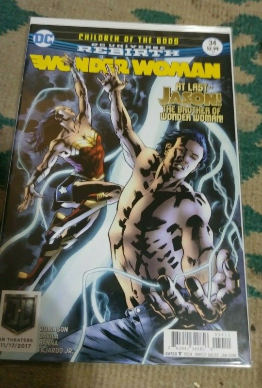 Wonder Woman #34 (DC Comics, 2018), raw, ungraded comic book — front cover