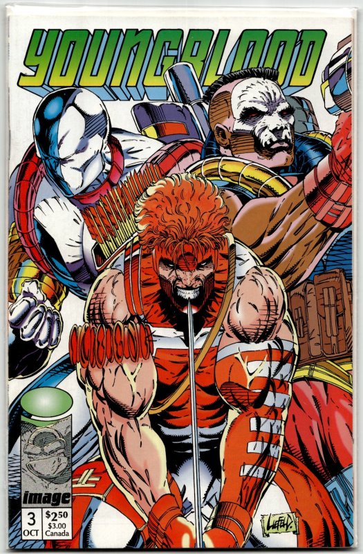 Youngblood #3 (Image Comics, 1992), raw, ungraded comic book — front cover