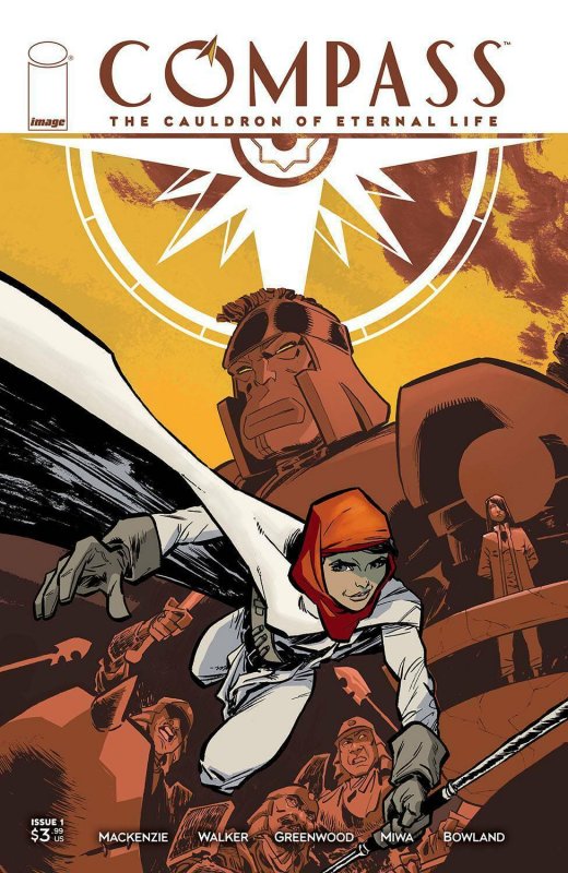 Compass #1 (Image Comics, 2021), raw, ungraded comic book — front cover