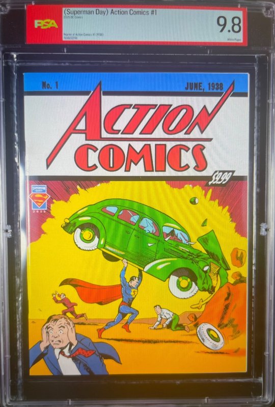 2025 DC Action Comics #1 (2025), raw comic book in 9.8 condition — front cover