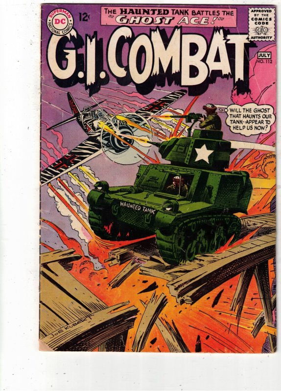 G.I. Combat #112 (DC Comics, 1965), raw comic book in VG/FN condition — front cover