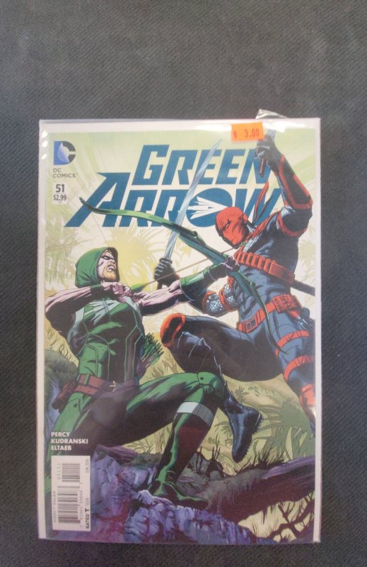 Green Arrow #51 (DC Comics, 2016), raw, ungraded comic book — front cover