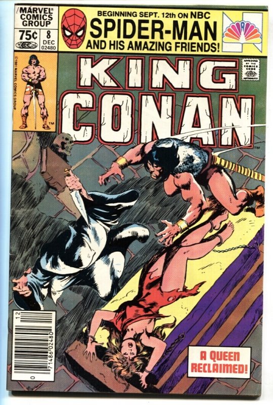 King Conan #8 (Marvel Comics, 1981), raw comic book in VF- condition — front cover