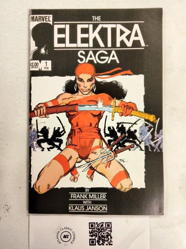 Elektra Saga #1 (Marvel Comics), raw comic book in NM condition — front cover