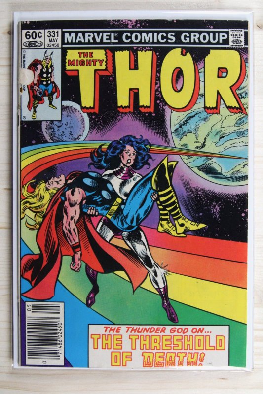Thor #331 (Marvel Comics, 1983), raw comic book in FN+ 6.5 condition — front cover