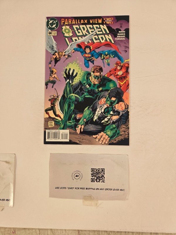 Green Lantern #64 (DC Comics), raw comic book in NM condition — front cover