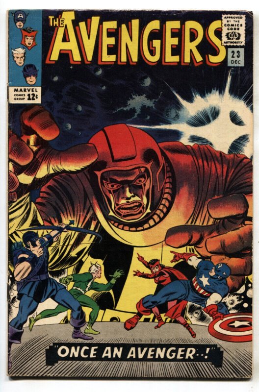 The Avengers #23 (Marvel Comics, 1965), raw comic book in FN condition — front cover
