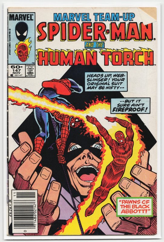 Marvel Team-Up #147 (Marvel Comics, 1984), raw, ungraded comic book — front cover