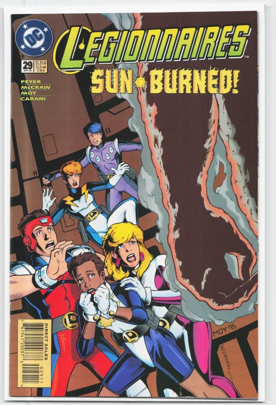 Legionnaires #29 (DC Comics, 1995), raw, ungraded comic book — front cover