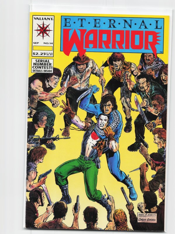 Eternal Warrior #14 (Valiant Comics, 1993), raw, ungraded comic book — front cover
