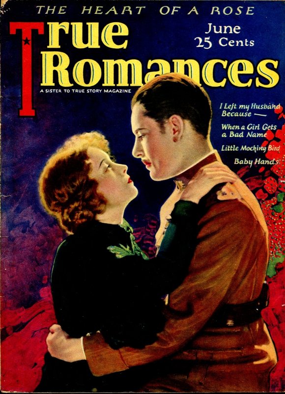 MAG: True Romance 6/1924-MacFadden-Ronald Coleman-Lillian Gish-romantic Pulp-VG+, raw comic book in VG+ condition — front cover
