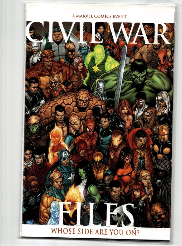 Civil War Files (2006) Professor X (2006), raw, ungraded comic book — front cover