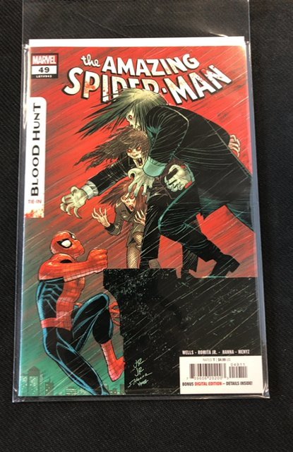 The Amazing Spider-Man #49 (Marvel Comics, 2024), raw, ungraded comic book — front cover