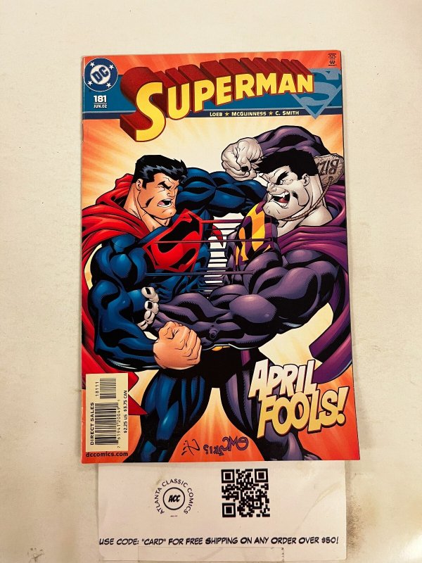 Superman #181 (DC Comics, 1965), raw comic book in NM condition — front cover