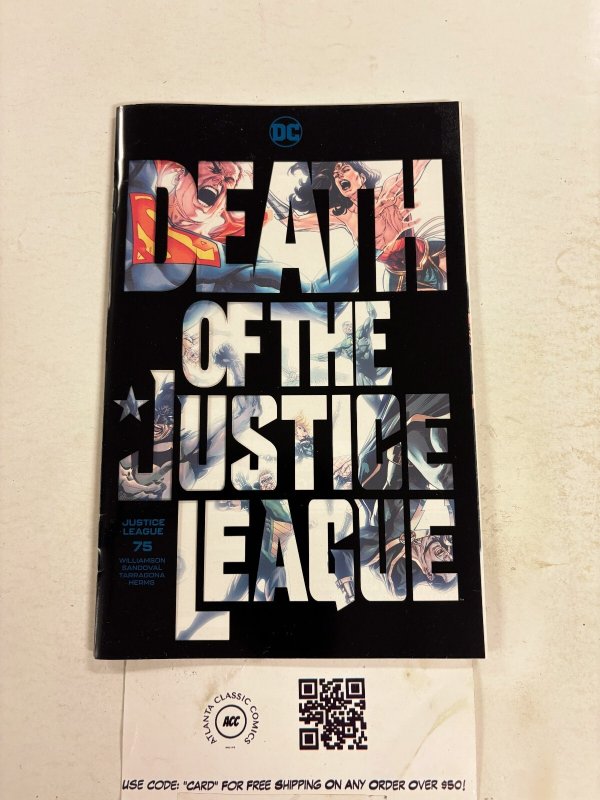 Justice League #75 (DC Comics, 2022), raw comic book in NM condition — front cover