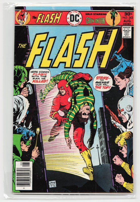 The Flash #243 (DC Comics, 1976), raw, ungraded comic book — front cover