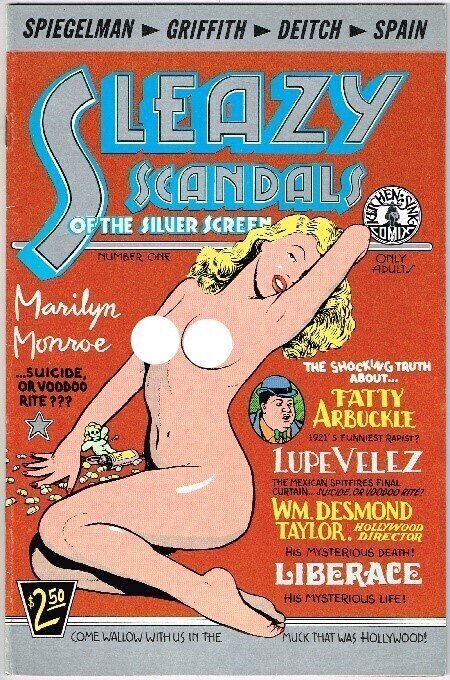 Sleazy Scandals of the Silver Screen (1974) (1974), raw, ungraded comic book — front cover