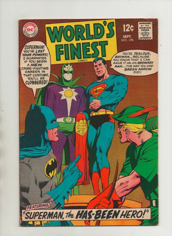 World's Finest #178 (DC Comics, 1968), raw comic book in 7.0 condition — front cover
