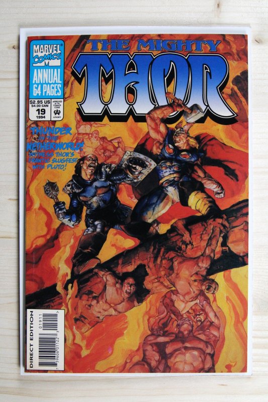 The Mighty Thor #19 (Marvel Comics, 1994), raw comic book in VF/NM 9.0 condition — front cover