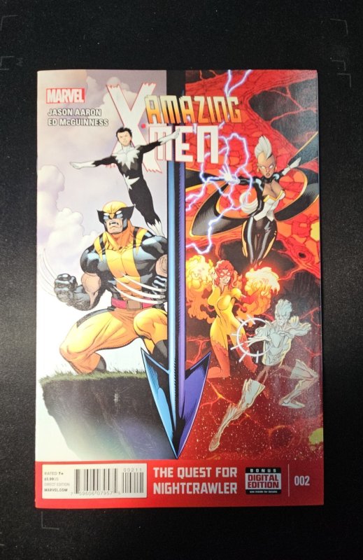Amazing X-Men #2 (Marvel Comics, 2014), raw comic book in NM condition — front cover