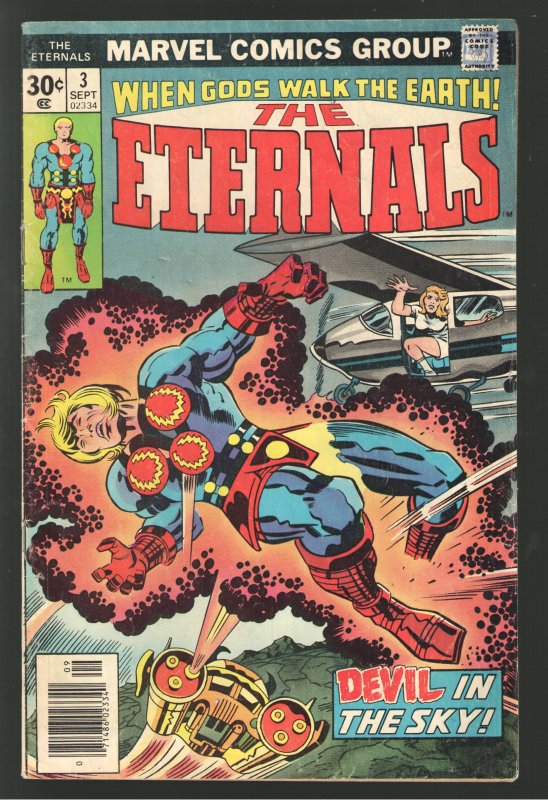 Eternals #3 (Marvel Comics), raw comic book in VG 5.0 condition — front cover