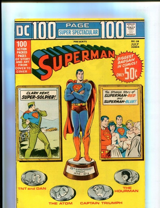 DC #100 (DC Comics, 1973), raw comic book in 6.0 condition — front cover