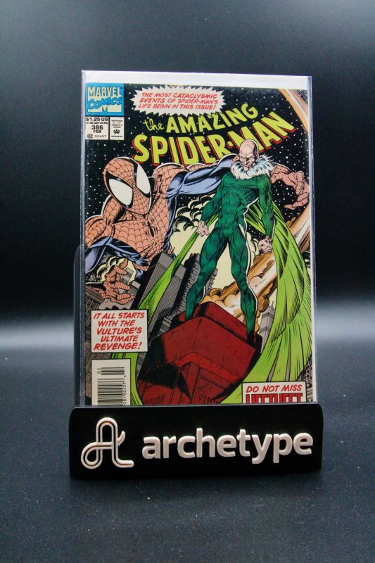 The Amazing Spider-Man #386 (Marvel Comics, 1994), raw, ungraded comic book — front cover