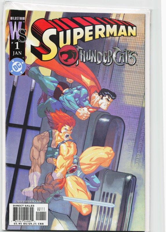 Superman/Thundercats Variant Cover (2004) Thundercats (2004), raw, ungraded comic book — front cover