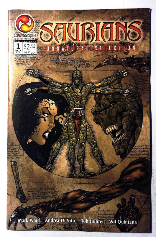 Saurians: Unnatural Selection #1 (2002), raw, ungraded comic book — front cover