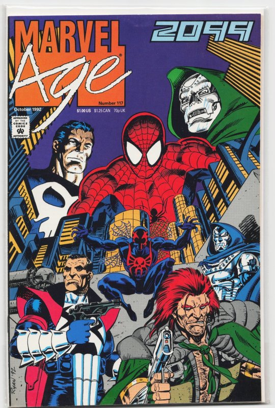 Marvel Age #117 (Marvel Comics, 1992), raw, ungraded comic book — front cover