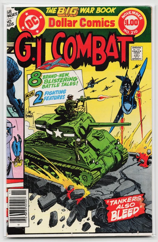 G.I. Combat #210 (DC Comics, 1978), raw, ungraded comic book — front cover