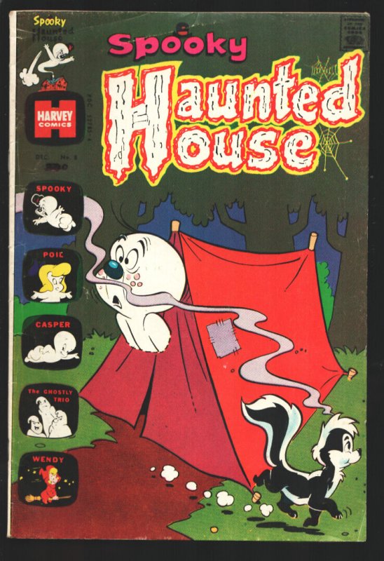 Spooky Haunted House #8 (Harvey Comics, 1973), raw comic book in VG condition — front cover