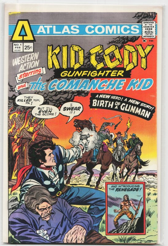 Western Action (1975) John Corbett (1975), raw, ungraded comic book — front cover