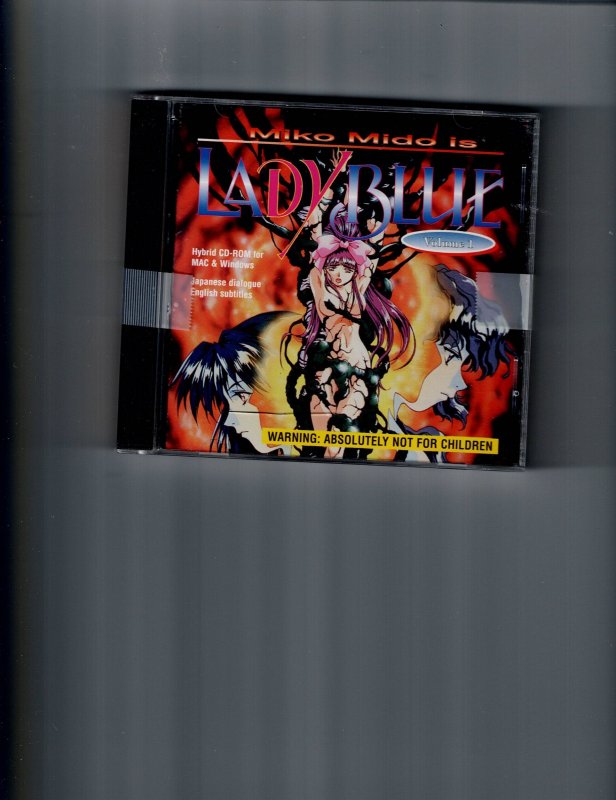 Lady Blue Vol.1 and 2 (these Anime cds Play on MAC and Windows Computers), raw, ungraded comic book — front cover