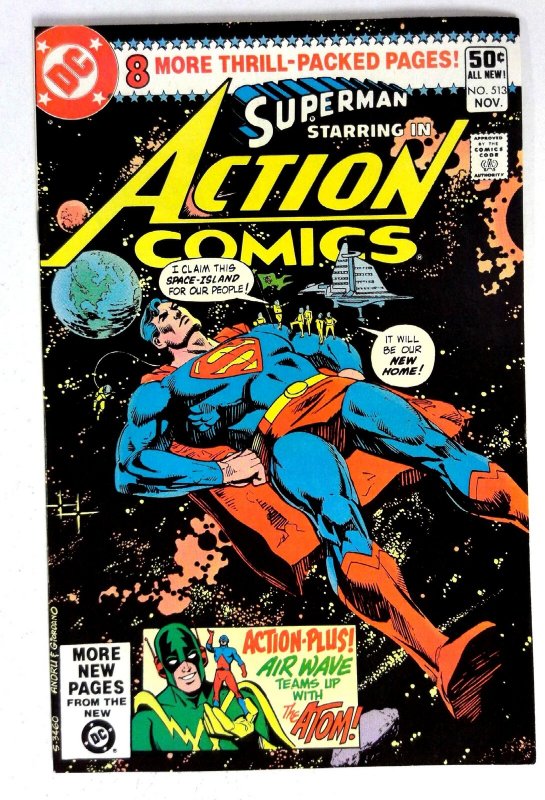 Action #513 (DC Comics, 1980), raw comic book in NM- condition — front cover