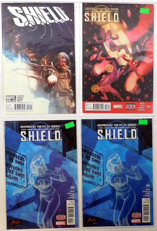 S.h.i.e.l.d. Lot of 4 #2, 4th 3, 4 x2 (2010) Marvel Comics 1st Print Comic Books (Marvel Comics, 2010), raw, ungraded comic book — front cover