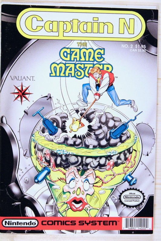 Captain N: The Game Master #2 (1990), raw comic book in VF+ 8.5 condition — front cover