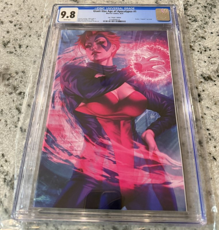 Giant Size Age of Apocalypse #1 (Marvel Comics), CGC 9.8 graded comic book, Universal Blue label — front cover in its holder