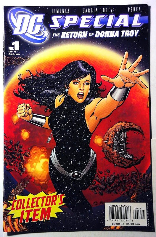 DC Special the Return of Donna Troy #1 (DC Comics, 2005), raw, ungraded comic book — front cover