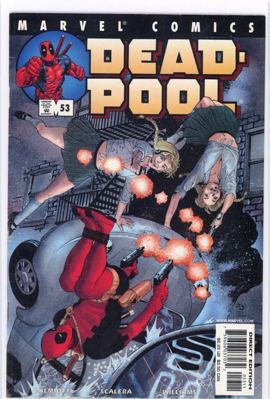 Deadpool #53 (Marvel Comics, 2001), raw comic book in VF/NM 9.0 condition — front cover