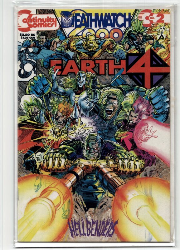 Earth 4 Deathwatch #2 (1993), raw, ungraded comic book — front cover