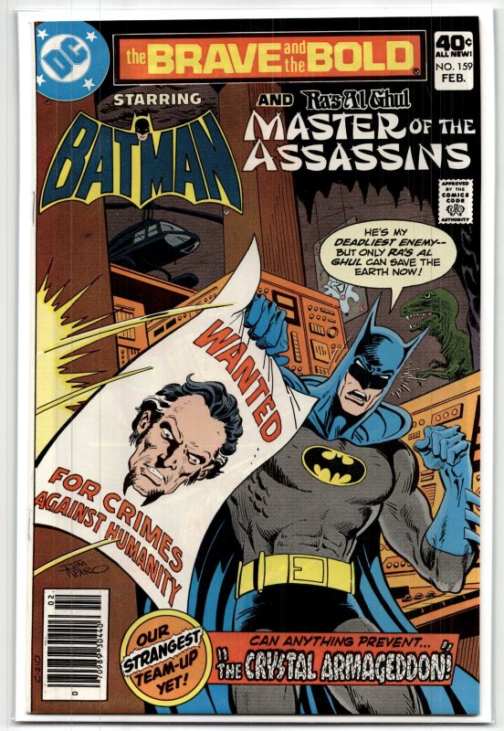 The Brave and the Bold #159 (DC Comics, 1980), raw, ungraded comic book — front cover