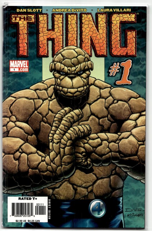 The Thing #1 (2006), raw, ungraded comic book — front cover