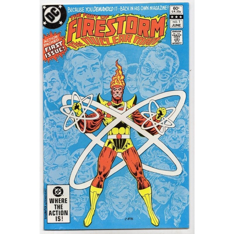 Firestorm the Nuclear Man #1 (DC Comics, 1982), raw comic book in VF/NM 9.0 condition — front cover