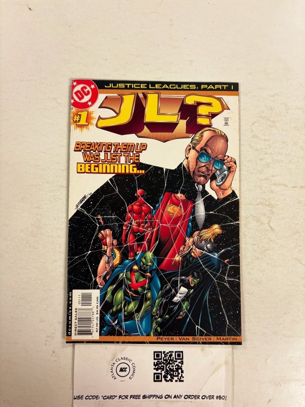 JL? #1 (DC Comics), raw comic book in NM condition — front cover