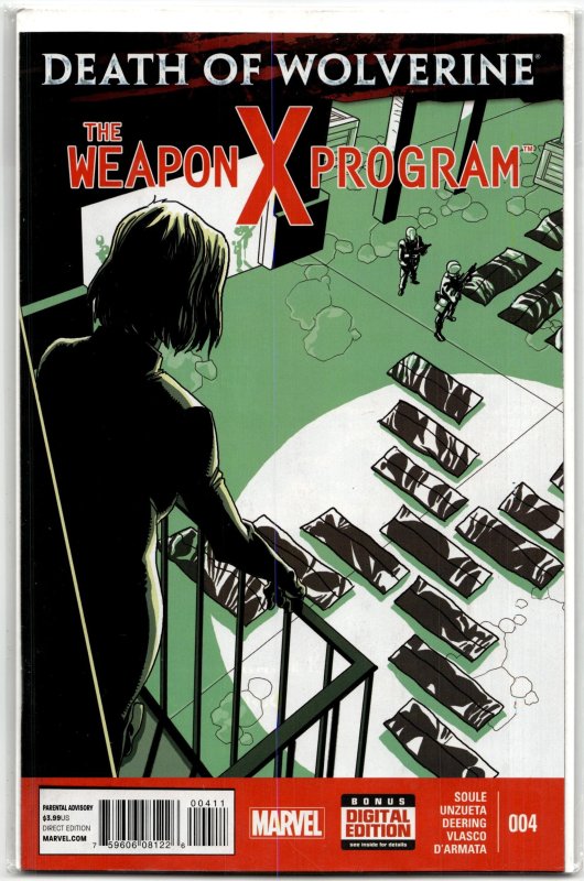 Death of Wolverine: The Weapon X Program #1 (Marvel Comics, 2015), raw, ungraded comic book — front cover
